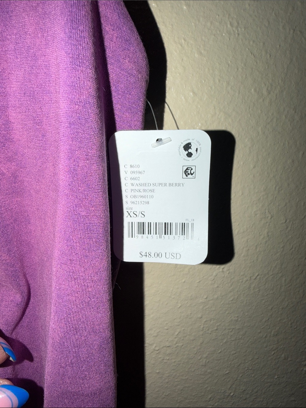 Purple Racerback Tank Top - Unbranded - Picture 2 of 4